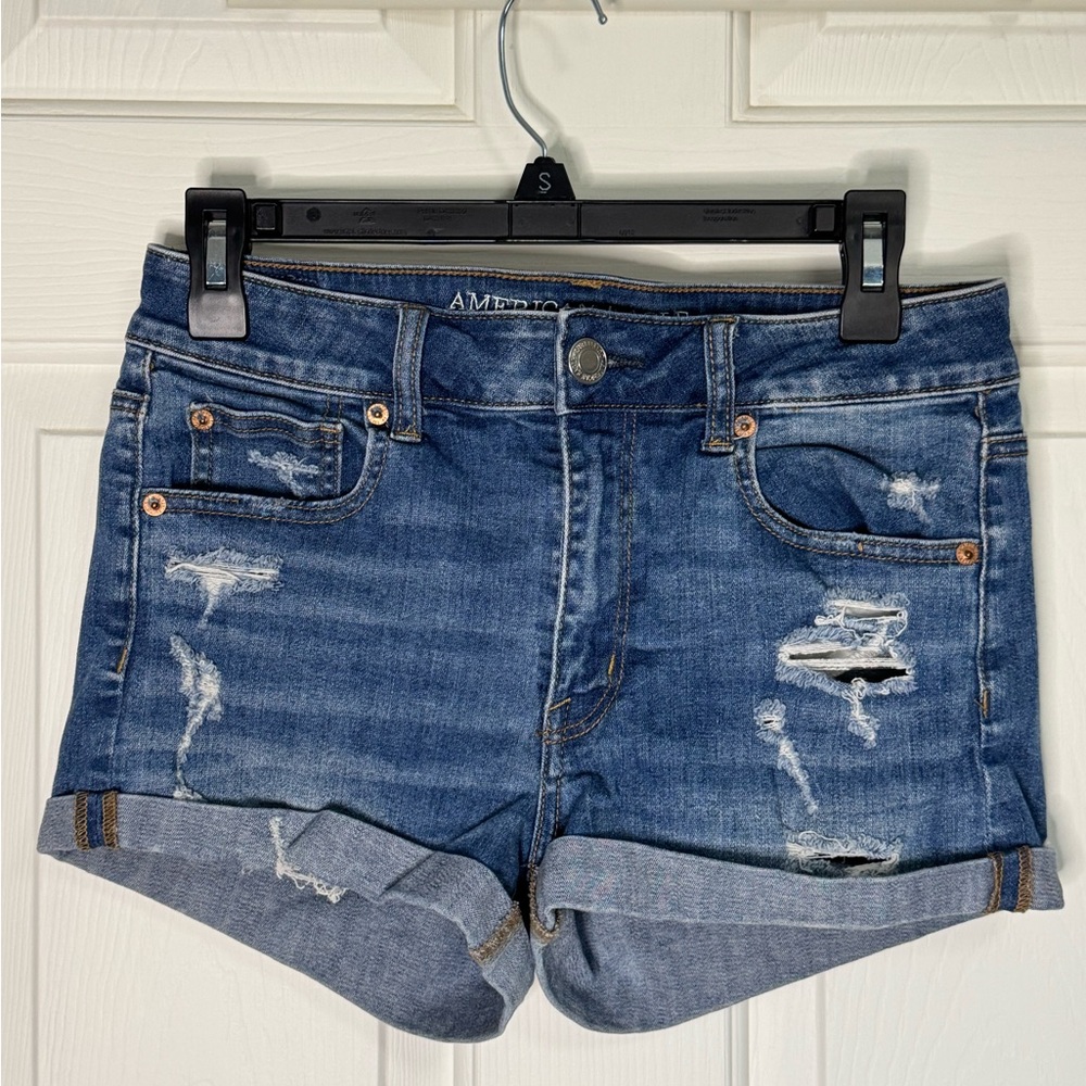 American Eagle Outfitters Women's Blue Denim Shorts